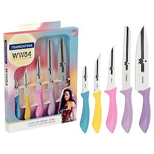 Jogo Facas Inox 5Pc Mulher M Mis Tramontina 29899049