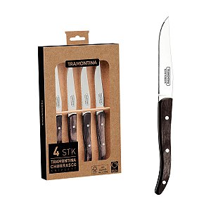 Cj Faca Inox 4Pc Castanho Tramontina 29899215