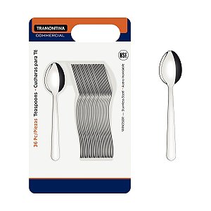 Conj Colher Sobrem Inox 36Pc Malibu Tramontina 29899458