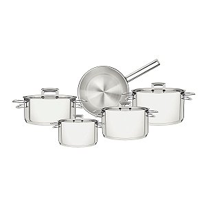 Jg Panelas Aco Inox 5Pcs Brava Tramontina 65400013