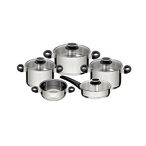 Jg Panelas Aco Inox 5Pc N Solar Baq Tramontina 65720145