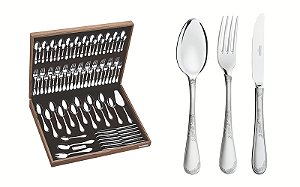 Faqueiro Aco Inox 76Pcs C/Estojo Tramontina 66929305