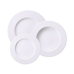 Jogo De Pratos 12 Pcs Mesh Porcelana Tramontina 96589027