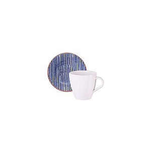 Kit Xicara Cappuccino 200Ml Tratta Porcelana Tramon 96950249