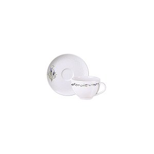Kit Xicara Cha 250 Ml Lilla Porcelana Tramontina 96950259