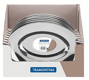 6 Forma Travessa Rasa Inox Display Buena Tramontina 61700305
