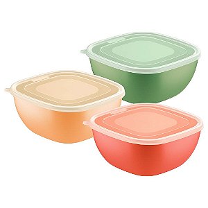 6 Pote Tigela Plastica 4L Mis Mixcolor Tramontina 25099878