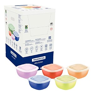 330 Pote Tigela Plastica 300Ml Mixcolor Tramontina 25099986