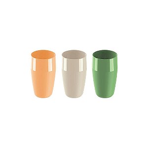 12 Copo Polipropileno Mix Color Misto Tramontina 25499908