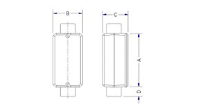 12 Condulete Fixo 3/4 Tipo X C/Tamp Rosc Bsp/S/Pint 56109022