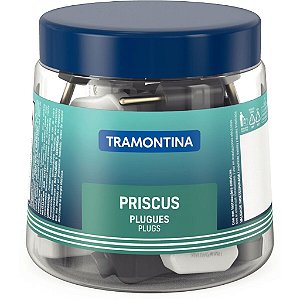 24 Plugue Pote Angular 2P 10A Triangular Tramontina 57412915