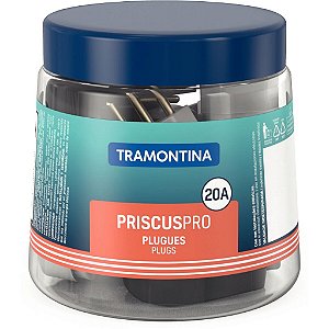 20 Plugue Pote Angular 20A Triangular Tramontina 57412919