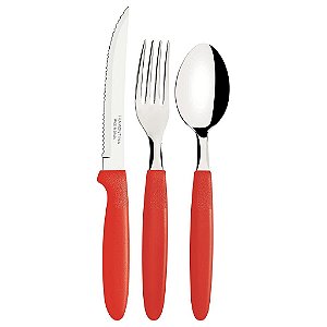 60 Talher Inox Ipanema Vermelho Tramontina 23398790