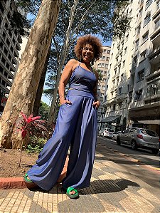 Calça Pantalona Índia - Jeans Viscose