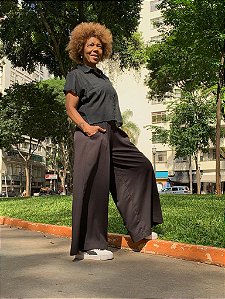 Calça Pantalona Índia - Preta