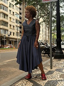 Saia Calça Mafalda - Jeans