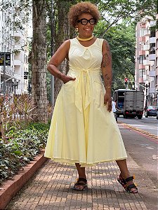 Vestido Odoya - Amarelo Manteiga
