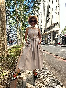 Vestido Ewá - Cinza