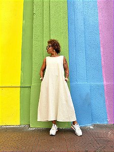 Vestido Alfazema - Cru