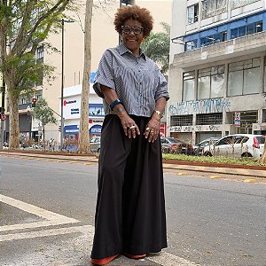 Camisa Sueli Carneiro - Listras P/B