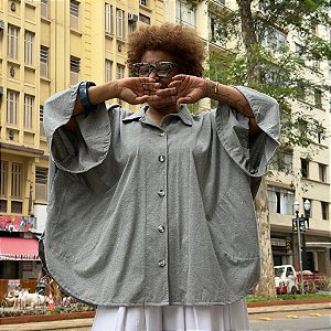 Kimono Amina - Cinza