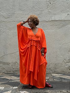 Vestido Fabiana Cozza - Laranja