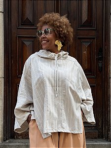 Blusa Aroeira - Bege Risca