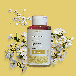 Óleo de Massagem e lubrificante com calor - Mustash Silk Sun