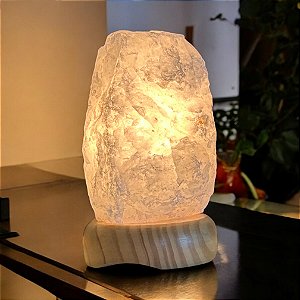 LUMINÁRIA DE QUARTZO BRANCO