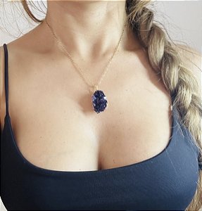 Pingente drusa de ametista