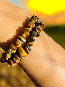 Pulseira Olho de tigre- contra inveja, mau olhado, coragem e força