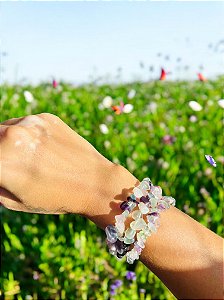 Pulseira Fluorita- Superação, Clareza, Proteção