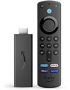 Amazon Fire Tv Stick 3 Ger Full Hd 1080p Bi Volt Cor Preto Tipo de controle remoto De voz Alexa