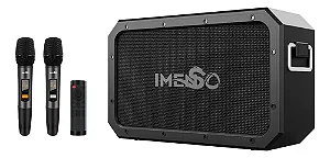 Caixa De Som Bluetooth Imenso X50 120w Ipx6 C/ Alça C/ 2 Mic