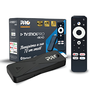 Tv Stick Pro 4k Hd Proeletronic Controle Por Voz Android