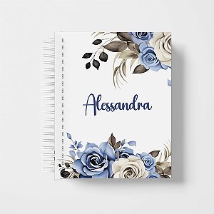 Caderno A5 - Rosa Azul