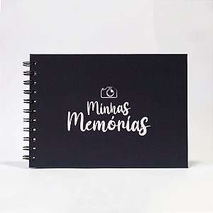Álbum Scrapbook 15x21 - Minhas Memórias - Preto