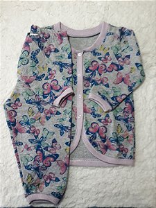 Pijaminha Estampa Borboletas Tamanho M