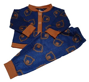 Pijama Bebê Menino Tamanho P 0 a 3 Meses