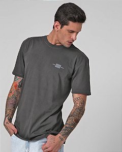 Camiseta masculina relaxed cinza