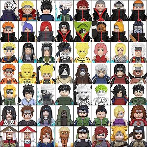 Conjunto com 56 Personagens Variados Naruto