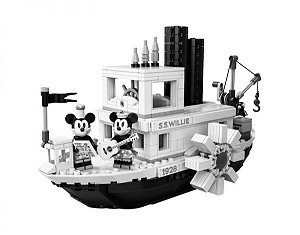 Blocos de Montar Ideas Steamboat Willie - Disney