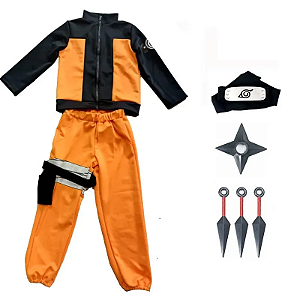 Fantasia Cosplay Naruto Uzumaki - Infantil