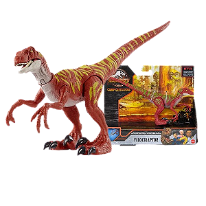 Dinossauro Velociraptor Jurassic World Acampamento Cretáceo - Mattel