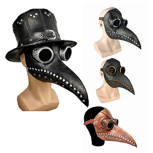 Máscara Black Plague Médico da peste - Cosplay e Fantasias