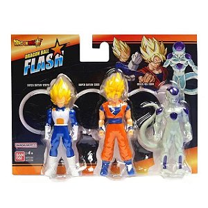 Pack 3 Figures Dragon Ball Flash - Original Bandai