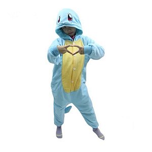 Pijama Infantil Squirtle Alta qualidade - Pokémon