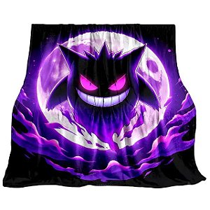 Manta Microfibra Cobertor Gengar 180x230cm - Pokémon