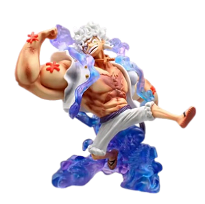Luffy Gear 5 - Estátua Colecionável Anime One Piece, 19cm, Presente de Natal