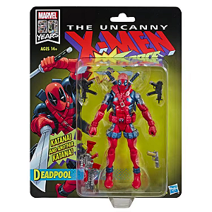 Deadpool X-Men Uncanny - Figura de Ação Colecionável, Edição Marvel 80 Anos